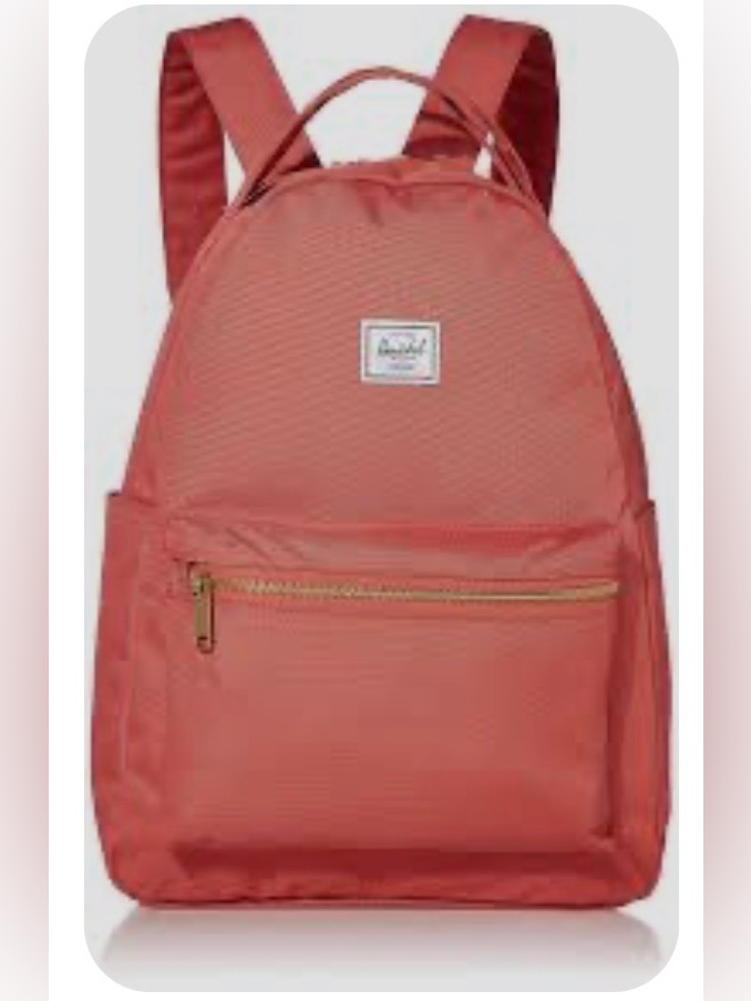 Herschel Coral Red Medium Sized Backpack, Laptop Backpack, New!